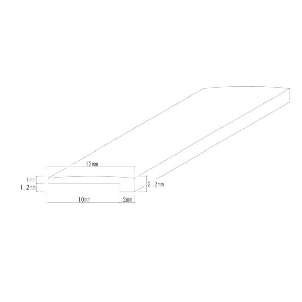 ホーローキッチンパネル用　アルミ見切り材　3本入り