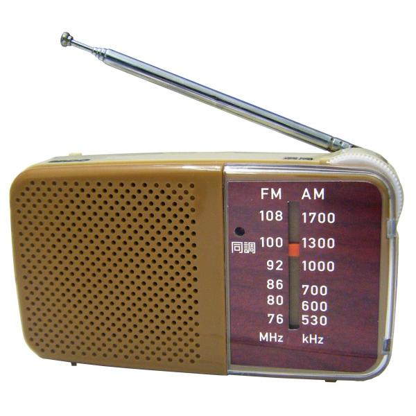 ホームラジオＪr（Ｒ15-606） 送料無料 防災グッズ AM/FMラジオ ワイドFM対応 イヤホン...