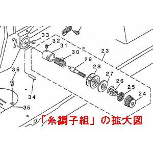 糸調子バネ(渦巻きバネ)*工業用ミシン用の詳細画像1