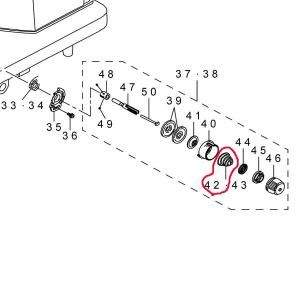JUKI 職業用ミシン用糸調子バネ(渦巻きバネ)の詳細画像1