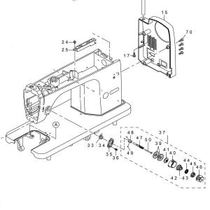 JUKI 職業用ミシン用糸調子バネ(渦巻きバネ)の詳細画像2