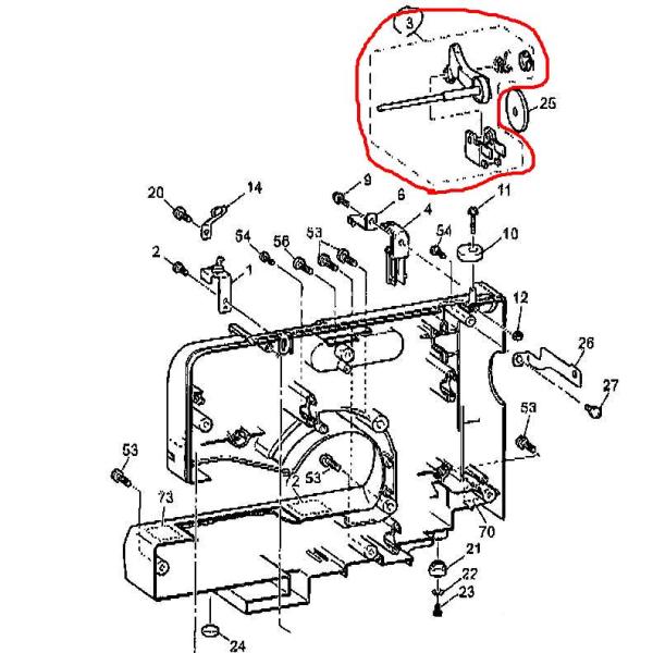 ブラザー　家庭用ミシン（CPV70）用糸立て装置