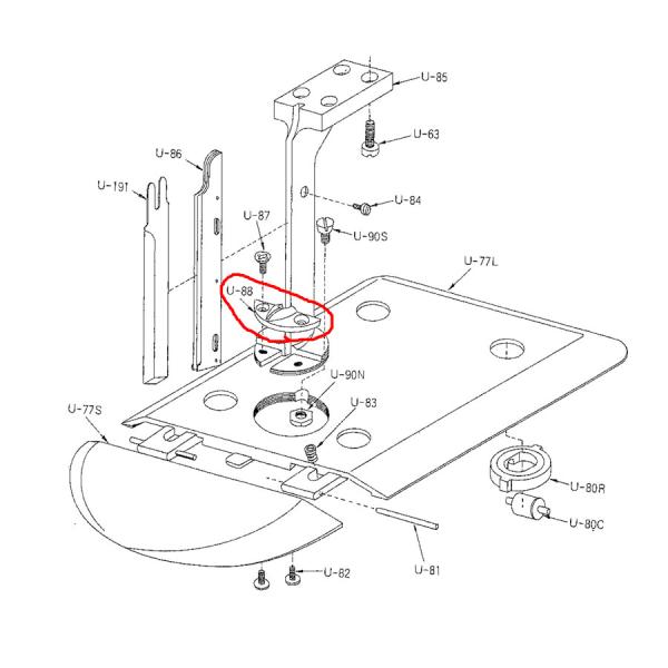 ＫＭ　立刃式裁断機用スロートプレート