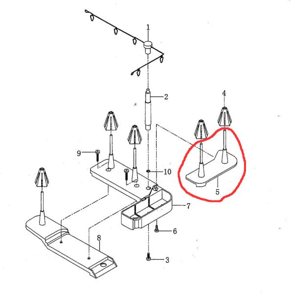 縫工房用糸立台フタ