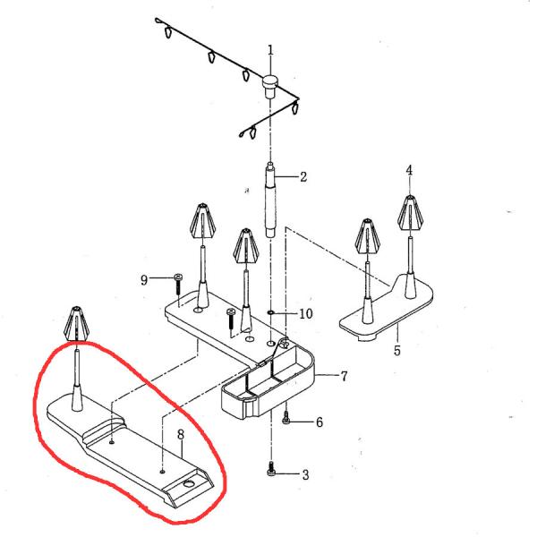縫工房用増設糸立台