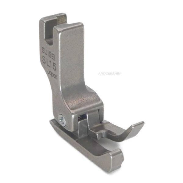 職業用ミシン・工業用ミシン用押え　「スイセイ　段付き押え金（左）1.5mm」