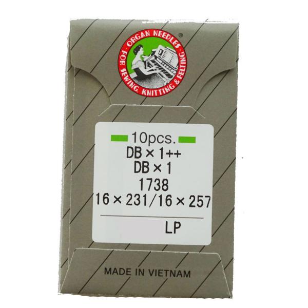 皮革などの縫製に適している溶着防止ミシン針「オルガン針　ＤＢ＊１ＬＰ（10本入）」　