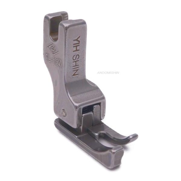 職業用ミシン・工業用ミシン用押え「段付押え（左）1.5mm（細幅タイプ）アウトレット品」