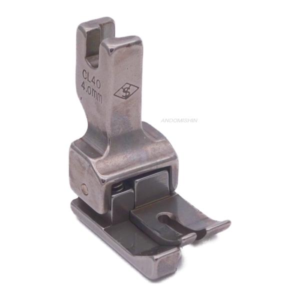 職業用ミシン・工業用ミシン用押え　「段付押え（左）4.0mm（アウトレット品）」　