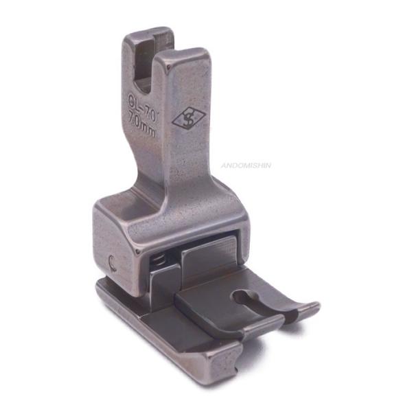 職業用ミシン・工業用ミシン用押え「段付押え（左）7.0mm（アウトレット品）」