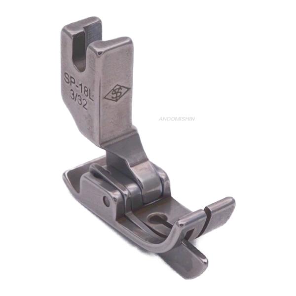 職業用ミシン・工業用ミシン用押え　「爪ガイド付押え（左）2.3ミリ　（アウトレット品）」　