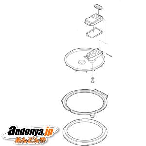 三菱電機 炊飯器用 純正品 交換用 部品 放熱板組立（内蓋/内フタ） M15W01330H｜andonya-y