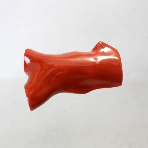 ◎中古美品◎１８金枠　サンゴ　帯留　【三分紐用】