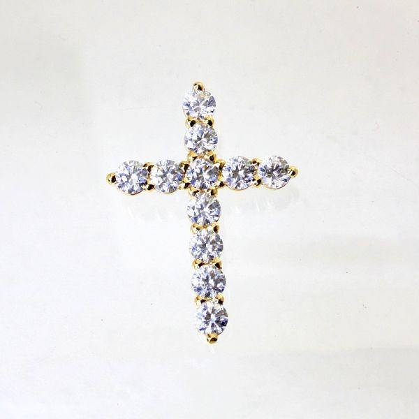 ◎中古美品◎１８金　クロス　ペンダント