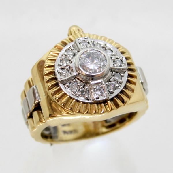 ◎中古美品◎１８金，プラチナ　ダイヤ　リング　11号