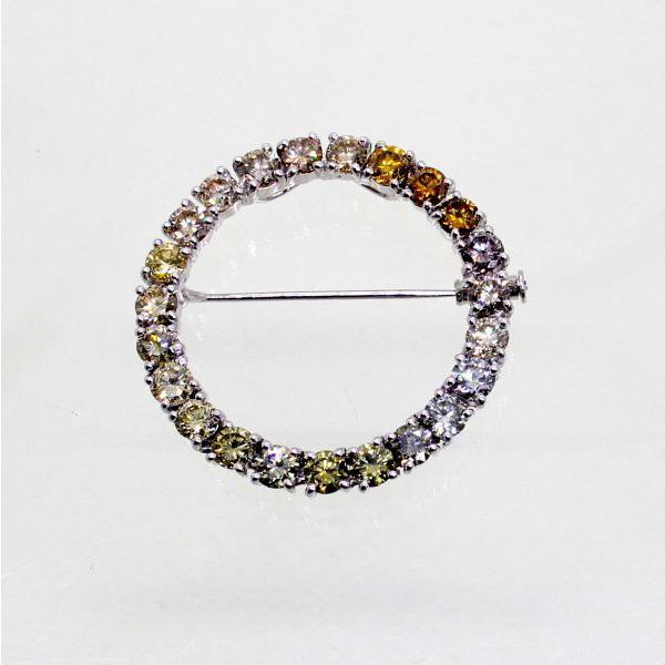 ◎中古美品◎プラチナ　ダイヤ　5.074ct　ブローチ兼ペンダント