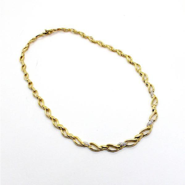 ◎中古美品◎１８金　ダイヤ　0.31ｃｔ　ネックレス