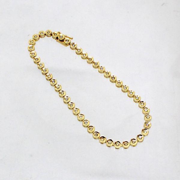 ◎中古美品◎１８金　ダイヤ　2.00ct　テニスブレスレット