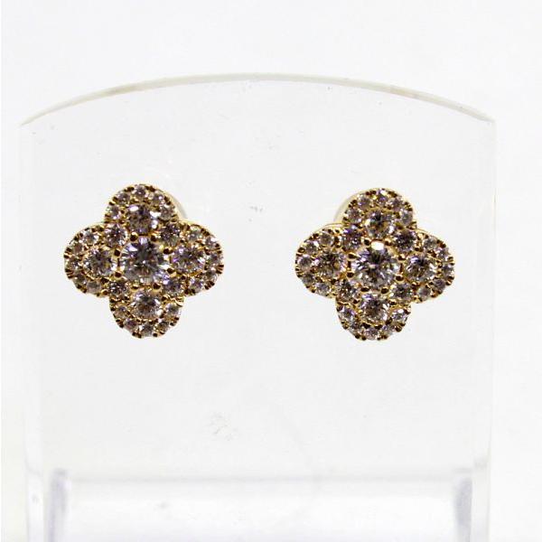 ◎中古美品◎１８金　ダイヤ　計0.882ct　ピアス