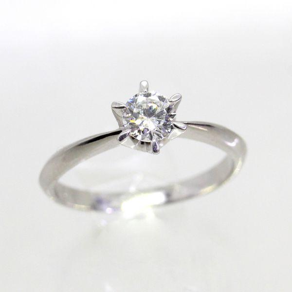 ◎中古美品◎プラチナ　ダイヤ　0.345ｃｔ　リング　10号
