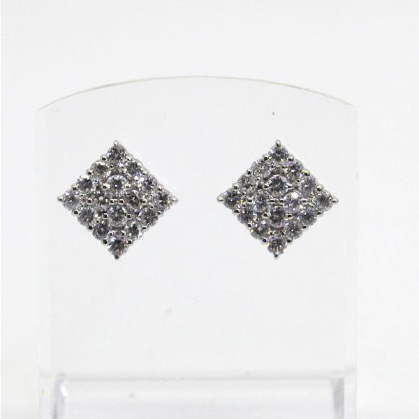 ◎中古美品◎プラチナ　ダイヤ　計1.00ct　ピアス