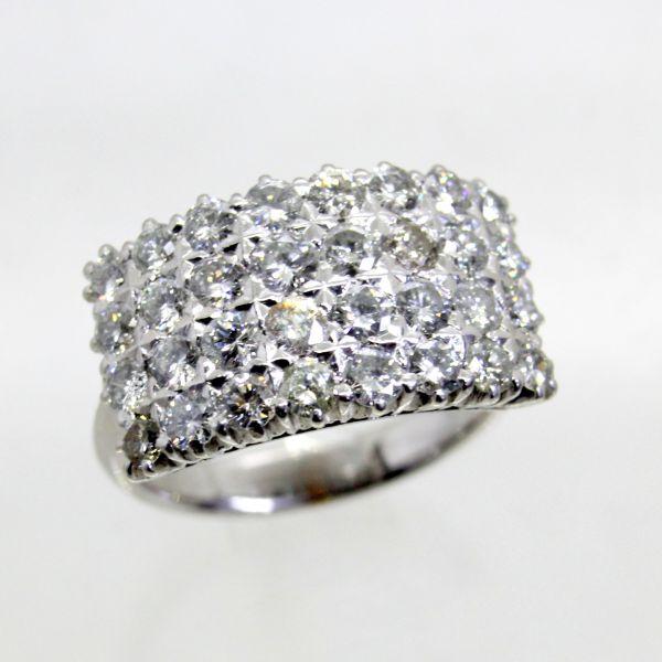 ◎中古美品◎１８金ＷＧ　ダイヤ　2.00ct　リング　12号