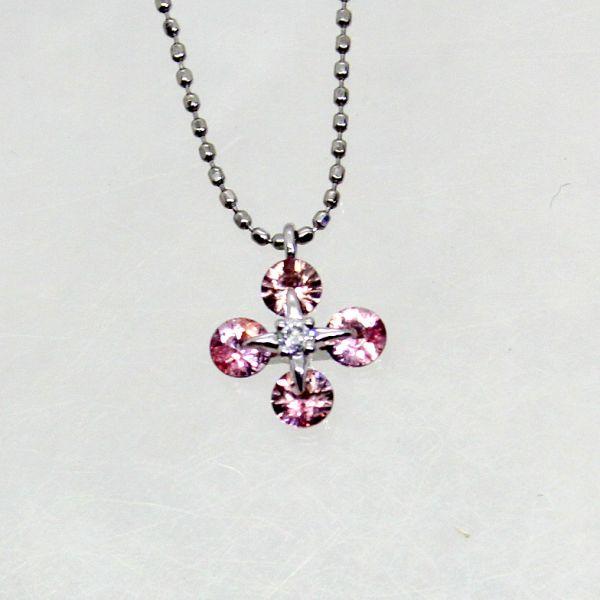 ◎中古美品◎プラチナ　パパラチアサファイア　0.50ｃｔ　ダイヤ　ペンダント付ネックレス