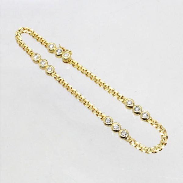 ◎中古美品◎１８金　ダイヤ　0.60ct　ブレスレット
