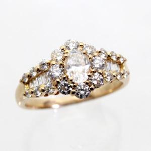 送料無料 アトリエ・アル Atelier.Ar K18 ダイヤモンド リング 17号