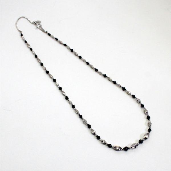 ◎中古美品◎１８金WG　ブラックダイヤ　8.80ct　ネックレス