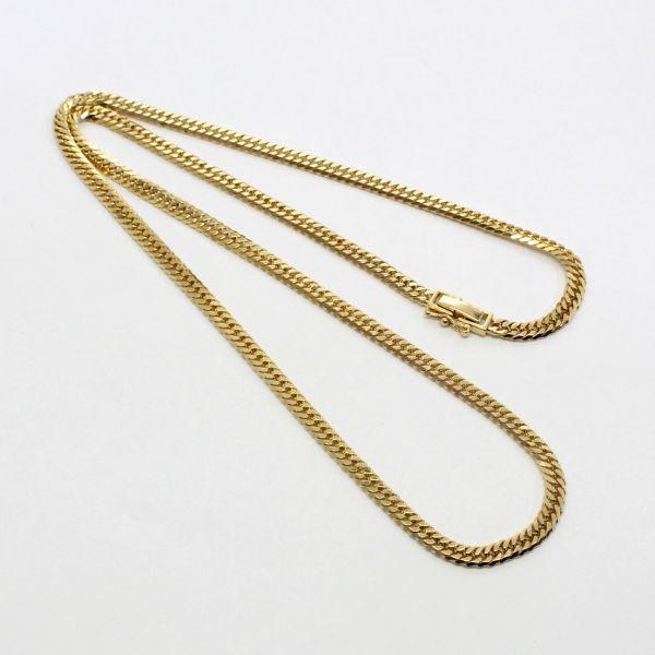 ◎中古美品◎１８金　21g　50cm　六面　ダブル　喜平　ネックレス