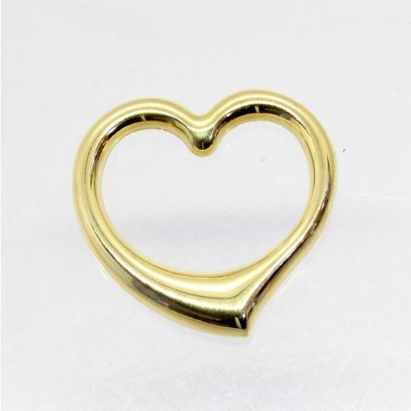 ◎中古美品◎１８金　オープンハート　ペンダント