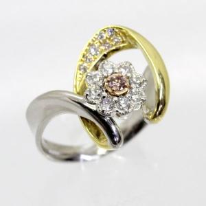 ◎中古美品◎プラチナ ピンクサファイア 1.270ct ダイヤ 0.49ct 