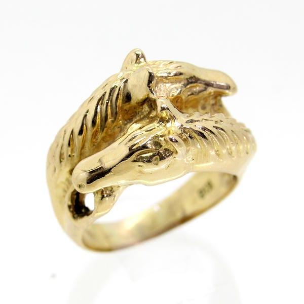◎中古美品◎１８金　馬デザイン　メンズリング　16.5号
