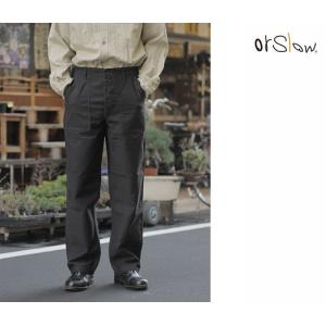 orslow 美品 ベイカー ファティーグ パンツ スリムフィット オアスロウ 今履きたいのはスリムなファティーグパンツ。＃orSlow | andPheb