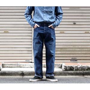 メンズ Orslow オアスロウ WIDE FIT 30'S HICKORY PAINTER PANTS