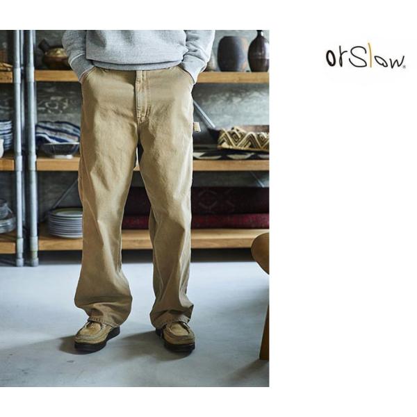 orSlow オアスロウ ダッド フィット ペインターパンツ ブラウン ダック (01-5328-5...