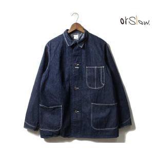 予約商品(お届け予定 8月頃以降) orSlow オアスロウ デニム カバーオール 40年代モデル 01-6150 40's DENIM COVERALL (01-6150-81-RESERVE)