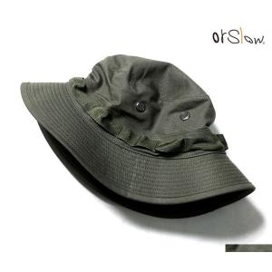orSlow（オアスロウ） ハット U.S.NAVY グリーンヘリンボーン