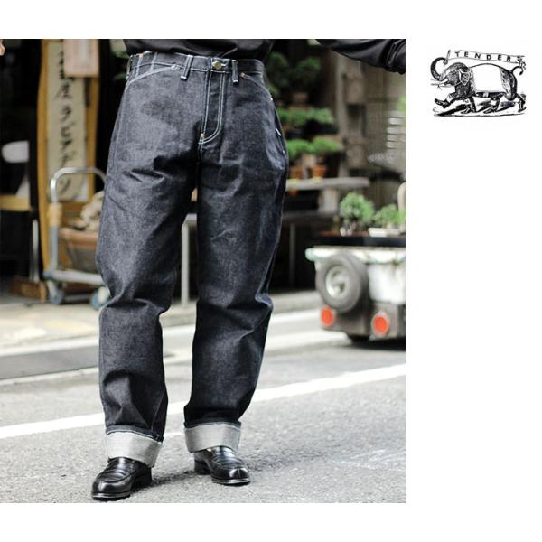 テンダー TENDER Co. ノンウォッシュ ストレート デニム ジーンズ (131-LOST-U...