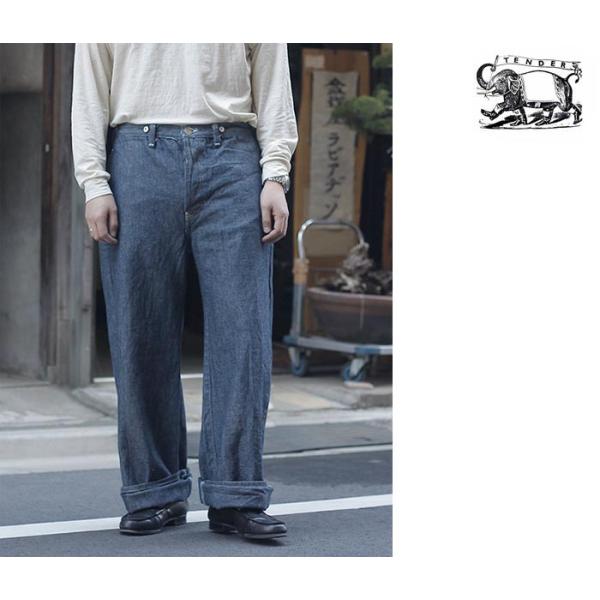 テンダー TENDER Co. スプリットバックジーンズ インディゴ バーズアイ リンスド (156...