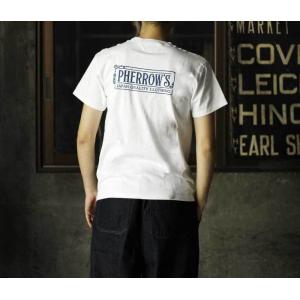 ポイント15倍 ネコポス送料200円 フェローズ PHERROW'S Tシャツ PHERROWS ロゴ ポケT プリントT LOGO PRINT T-SHIRTS (22S-PPT1)｜andpheb