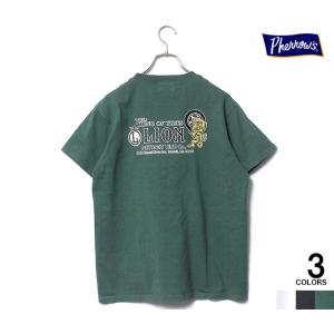 ポイント15倍 ネコポス送料200円 フェローズ PHERROW'S Tシャツ LION プリントT PRINT T-SHIRTS (22S-PT5)｜andpheb