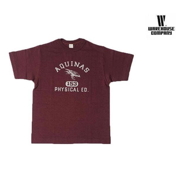 WAREHOUSE ウエアハウス AQUINAS プリントTシャツ 4601 AQUINAS T-S...