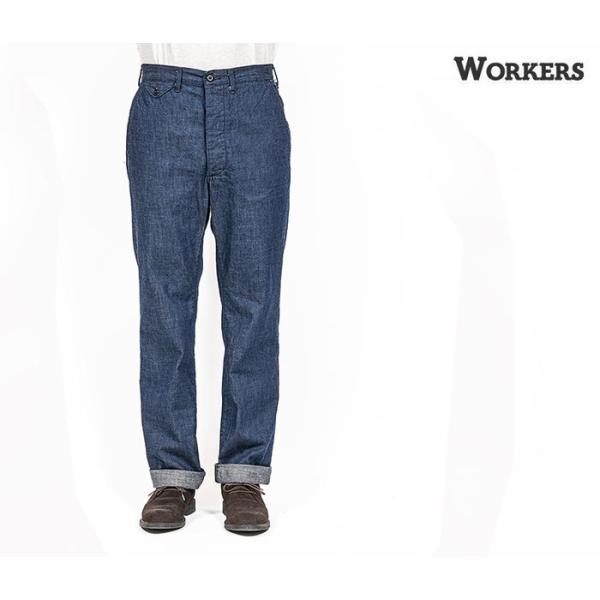 20%OFF セール ワーカーズ WORKERS オフィサートラウザー レギュラーフィット グレーバ...