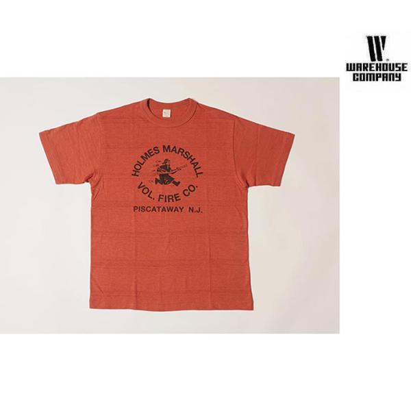 WAREHOUSE ウエアハウス HOLMES MARSHALL プリント Tシャツ 4601 (2...