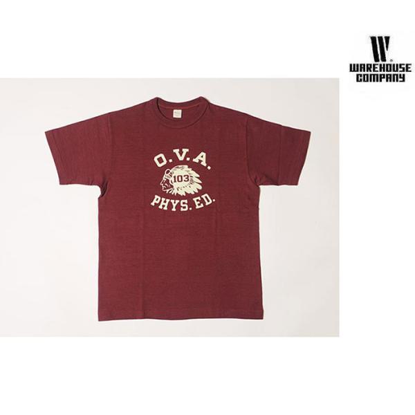 WAREHOUSE ウエアハウス O.V.A プリント Tシャツ 4601 (25SS-4601-O...
