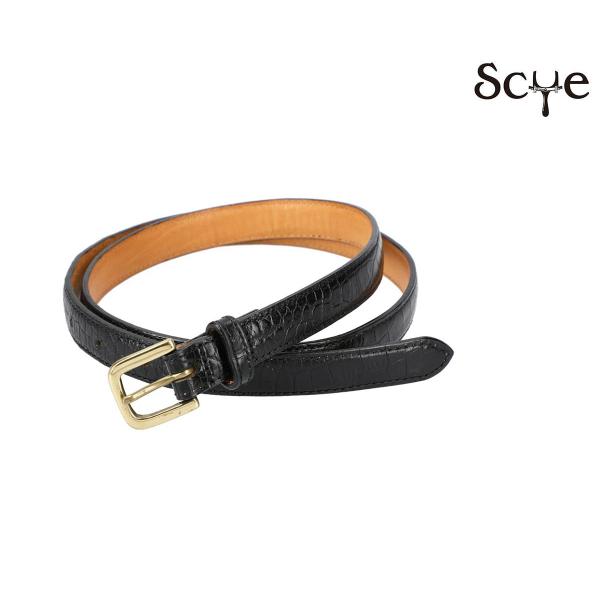 SCYE サイ クロコ型押し ドレス ベルト Press Croco Dress Belt (332...