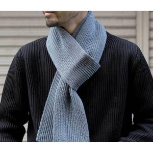 アンデルセンアンデルセン ANDERSEN-ANDERSEN インディゴ マフラー ニット リブ編み メンズ レディース 5GG INDIGO SCARF (AA-SCARF-INDIGO)｜andpheb