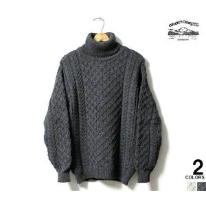 アランクラフト Aran Crafts Ireland ニット タートルネック アラン